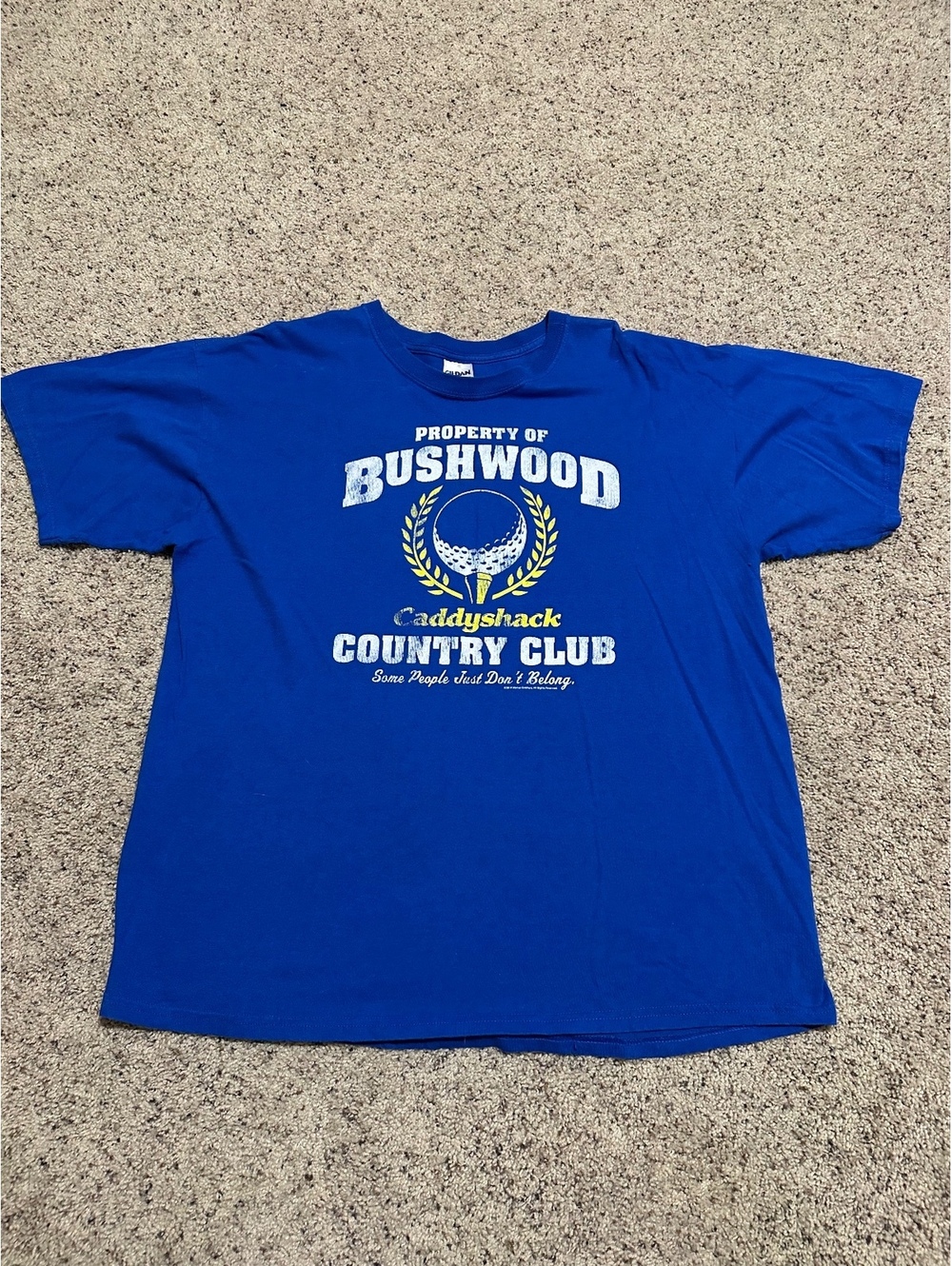 Gildan Heavy Cotton XL Blue Caddyshack Bushwood Country Club T-Shirt